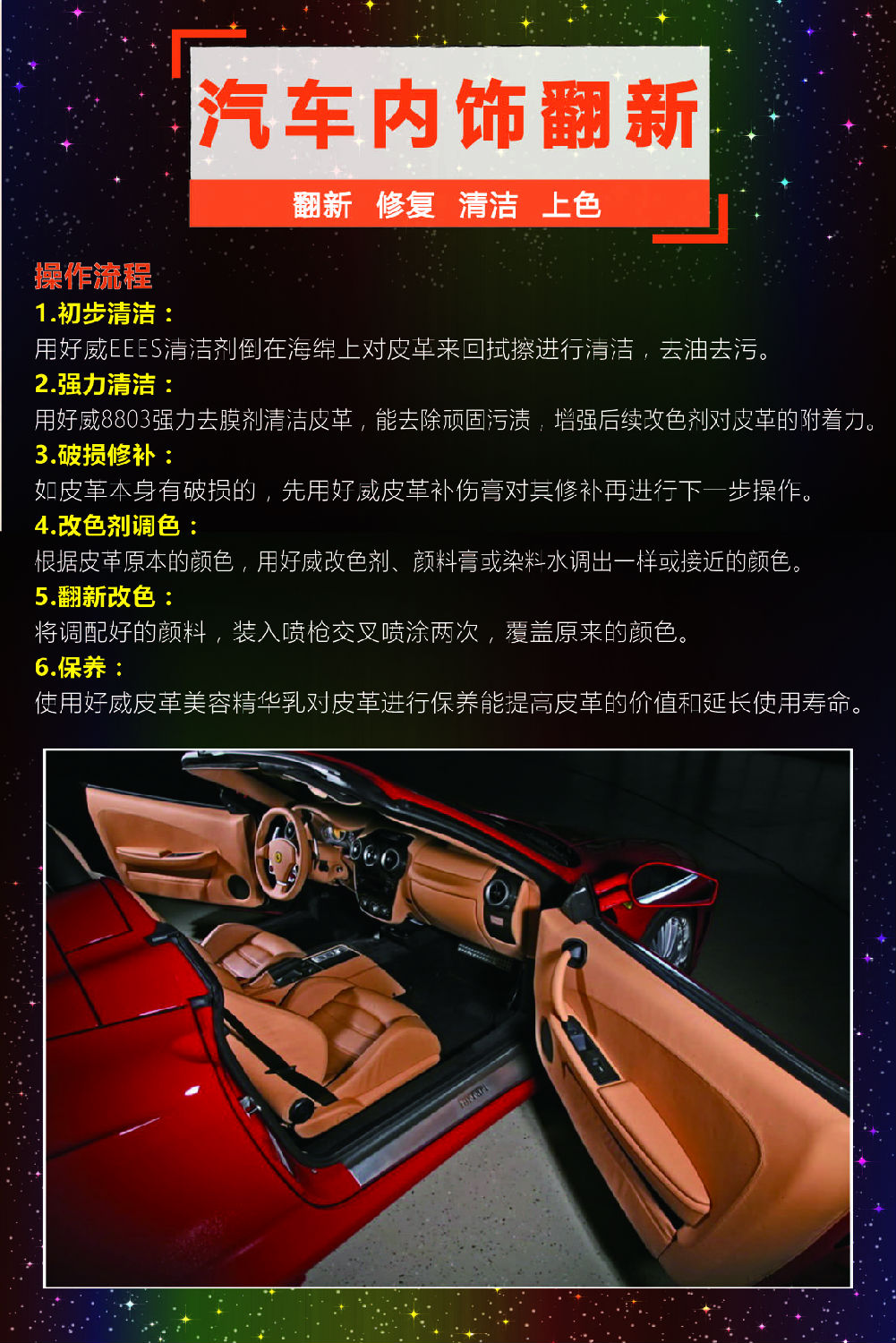 皮具上色流程