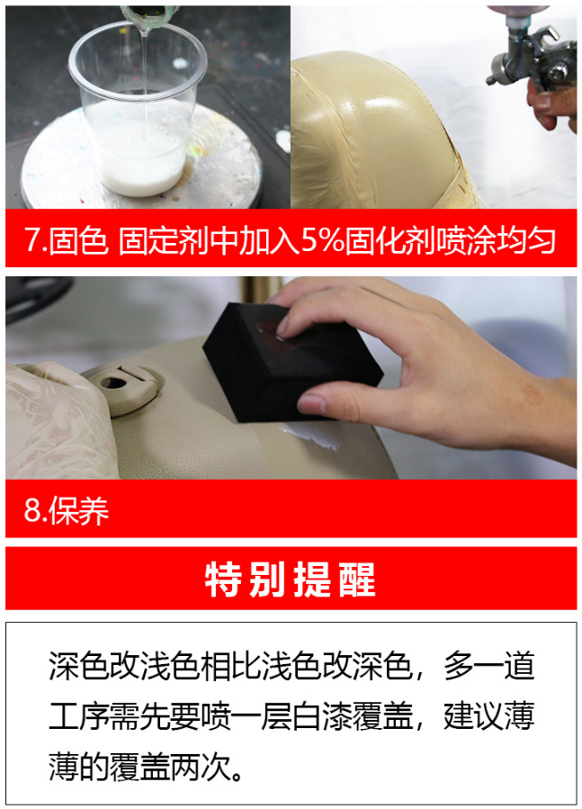 真皮內(nèi)飾修復(fù)流程
