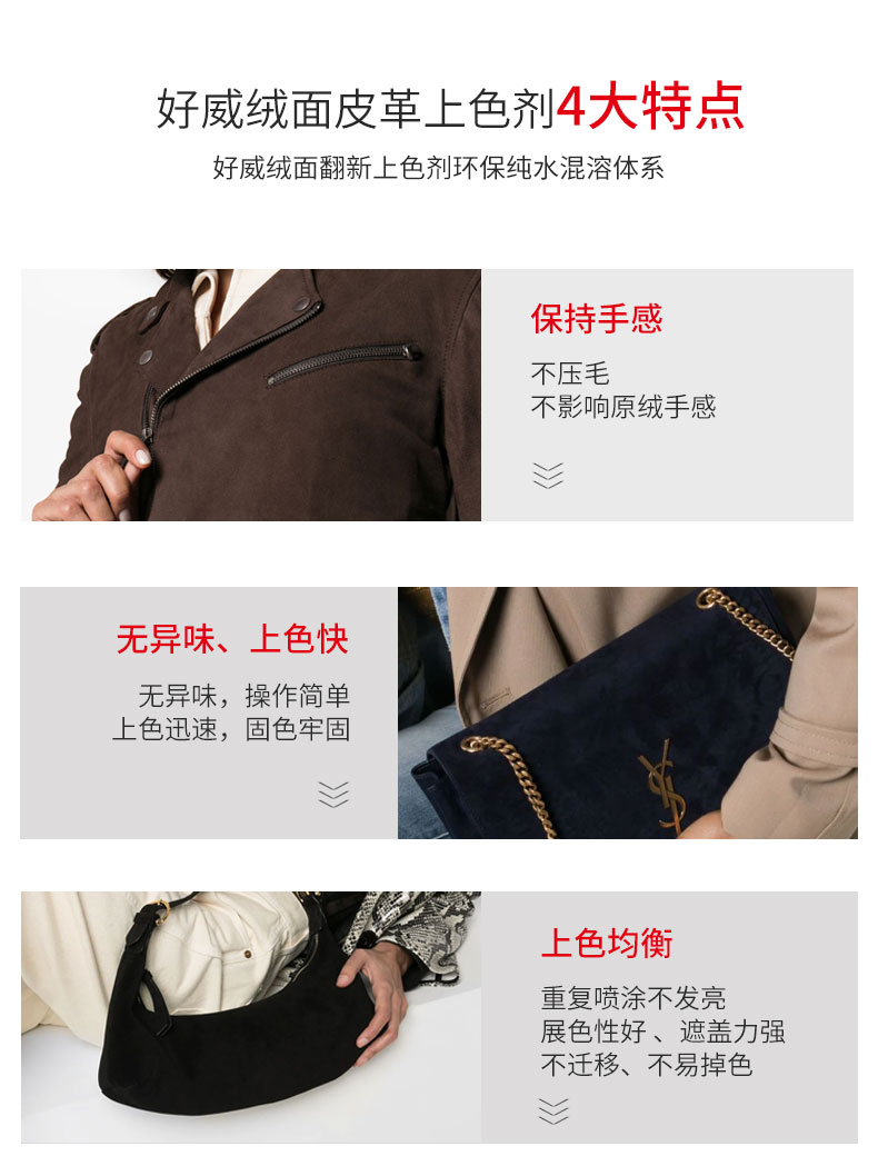 水性絨面皮革改色劑