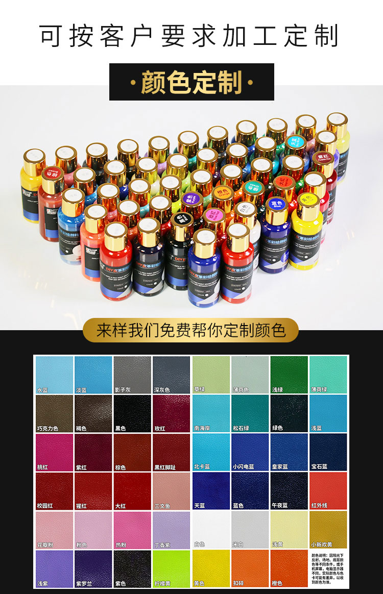 DIY皮革彩繪顏料