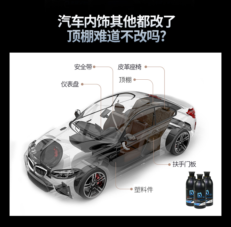 頂棚布改色