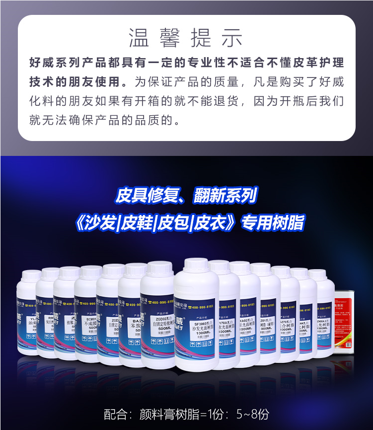 皮衣光面樹脂