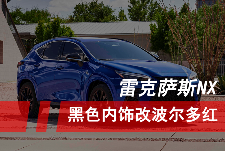2022雷克薩斯NX黑色內(nèi)飾改波爾多紅效果